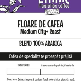 Cafea prajita si macinata FLOARE DE CAFEA 100% Arabica blend Medium City Roast 500g plic