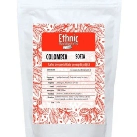 Cafea de specialitate prajita boabe COLOMBIA SOFIA Arabica 1kg plic