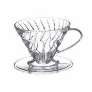 HARIO V60 COFFEE DRIPPER TIP 01 CLEAR plastic