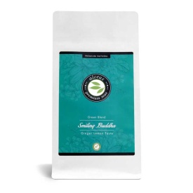 Smiling Buddha Premium Natural Alveus Tea Ginger Lemon Taste Green Blend 100g plic