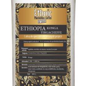 Cafea de specialitate prajita boabe ETHIOPIA washed Konga Yirgacheffe 400g cutie