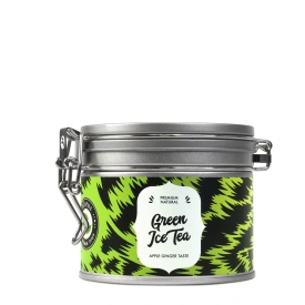 GREEN ICE TEA SUPERIOR TEA BLEND ALVEUS HANDMADE APPLE LEMON Taste 80g cutie