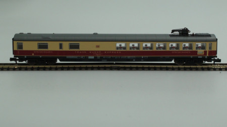 Fleischmann 8162-G TEE creme/rood Speisewagen met pantograaf MET BINNENVERLICHTING gebruikt N (1:160) OVP