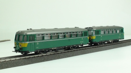 Märklin 3135 Railbus NMBS met bijwagen