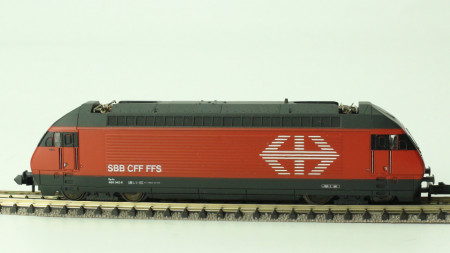 Minitrix 12868 E-lok 460 004-5 SBB rood OVP gebruikt
