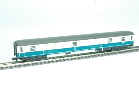 Minitrix 13355 Bagagerijtuig crème/oceaanblauw