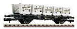 Fleischmann 8231-G Containerwagon "DB von Haus zu Haus" Lbs 593 gebruikt N (1:160) OVP