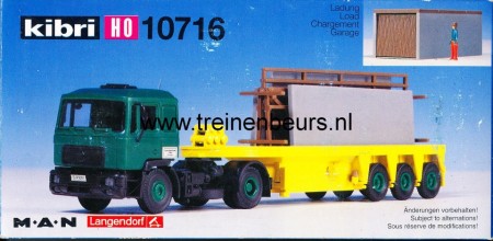 KIBRI 10716 MAN Dieplader met garage