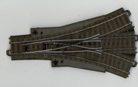 Märklin 24630 Rails driewegwissel hand 188,3 mm gebruikt