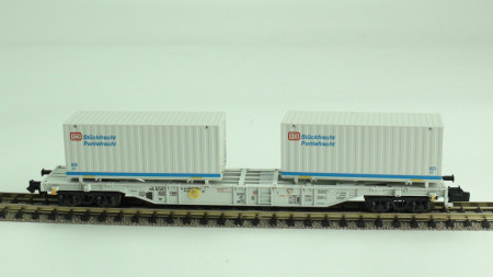 Minitrix 13823 Containerdraagwagen met twee DB containers