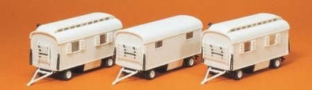 PREISER 20005 Drie woonwagens (verpakking heeft deuk)