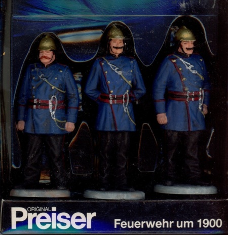 PREISER 57554 Brandweer rond 1900 3 stuks