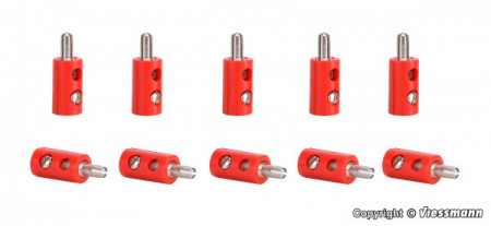 VIESSMANN 6871 10 banaanstekers rood oude type (dikker)\