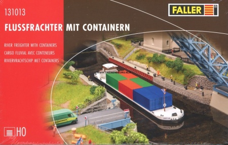 FALLER 131013 Rivierschip met containers
