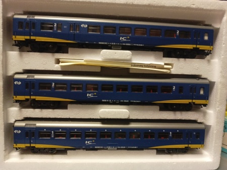 Märklin 42642 Set met drie IC+ rijtuigen NS 1e klasse=- 2e klasse- Bagage