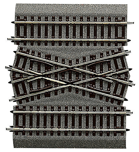 Roco 42598 Rocoline met brede bedding H0 Middenstuk dubbele railverbinding gebruikt