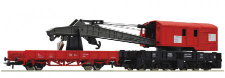Roco 56240 DB Kraan Met lage bak, rood NIEUW