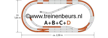 Roco 61103 Geoline met bedding H0 Railset D NIEUW