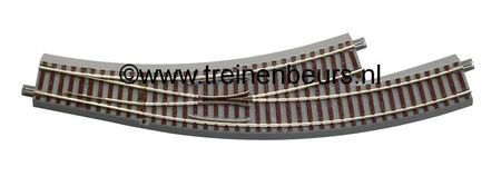 Roco 61154 Geoline met bedding H0 Gebogen wissel links straal 3/4 NIEUW