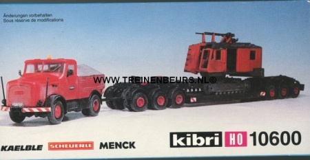 KIBRI 10600 Kaeble truc met oplegger met kraamhuis