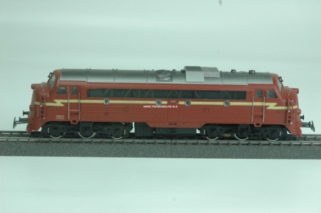 Märklin 3327 E-lok NS 1100 met botsneus grijs/geel