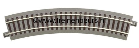 Roco 61122 Geoline met bedding H0 Gebogen rail radius 2 (358mm) 30 graden NIEUW