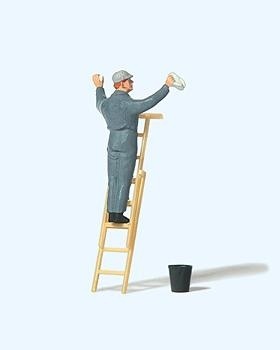 PREISER 28048 Schoonmaker op ladder
