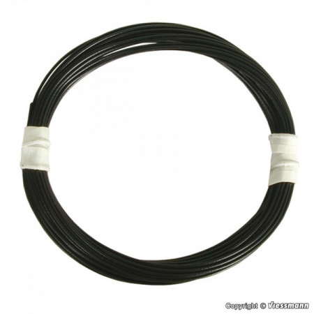 VIESSMANN 6890 Superdun draad 0,03 mm2 zwart 5 mteter