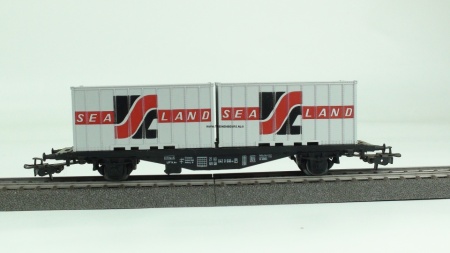 Märklin 4668 Containerwagen SBB met twee containers SEALAND