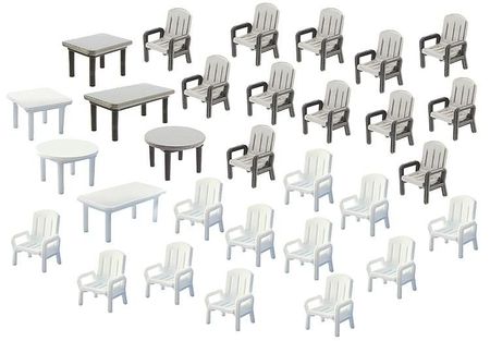 FALLER 180439 24 TUINSTOELEN EN 6 TAFELS