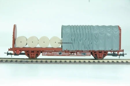 Electrotren 1430-G Zeildoekwagen open zeildoek grijs zeil