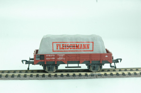 Fleischmann 5200 Platte bak met lading onder zeil 'FLEISCHMANN'