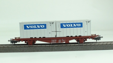 Märklin 4765 Containerwagen met 2 20' RFG containers VOLVO