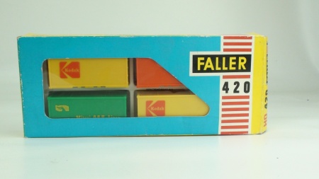 FALLER 420 4 stuks 20' container (voor bij |AMS)