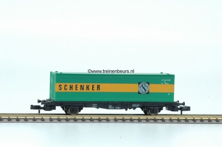 Fleischmann 8245.1G Containerwagon 40ft SCHENKER gebruikt N (1:160)
