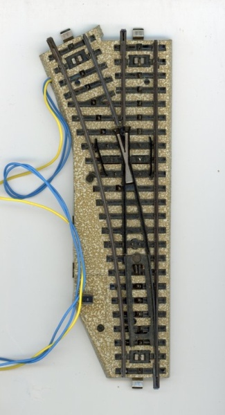 MA 5203A-G Märklin M (H0) Wissel electrisch links 24,17 graden GROTE lantaarn gebruikt standaard kwaliteit