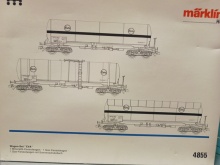 Märklin 4854 Drie EVA ketelwagens 4 assig - Img 2