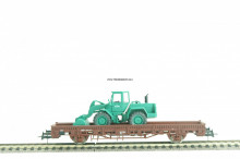Roco 47496 Rongenwagen beladen met graafmachine Sdchwarzbau - Img 1