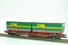 Roco 66710 FS Draagwagen met SAE opleggers - Img 2