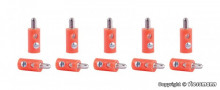 VIESSMANN 6875 10 banaanstekers oranje oude type (dikker)\