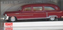 BUSCH 43462 Caddy '54 stationwagen donkerrood