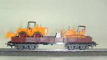 Märklin 4474 Lage bakwagon met twee shovels