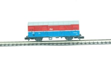 Minitrix 15154 Gesloten goedenwagen rood-wit-blauw - Img 1