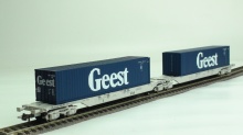 Roco 47106 Dubbele containerwagen NS belsaden met twee 40' GEEST containers - Img 2