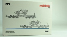 Märklin 48661 Set van 2 zwaarlastwagens met grondverzetmachines DB NIEUW - Img 2