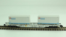 Minitrix 13823 Containerdraagwagen met twee DB containers