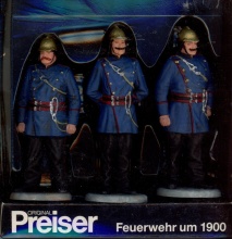 PREISER 57554 Brandweer rond 1900 3 stuks