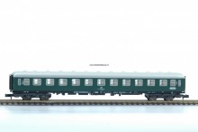 Fleischmann 8114-G Slaapwagen Groen 2e klasse MET BINNERNVERLICHTING gebruikt N (1:160) OVP