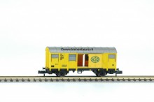 Fleischmann 8332-G Gesloten goederenwagen Grs sj ASG rond dak gebruikt N (1:160) OVP