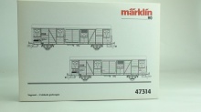 Märklin 47314 Set van twee gesloten goederenwagens DSB - Img 2